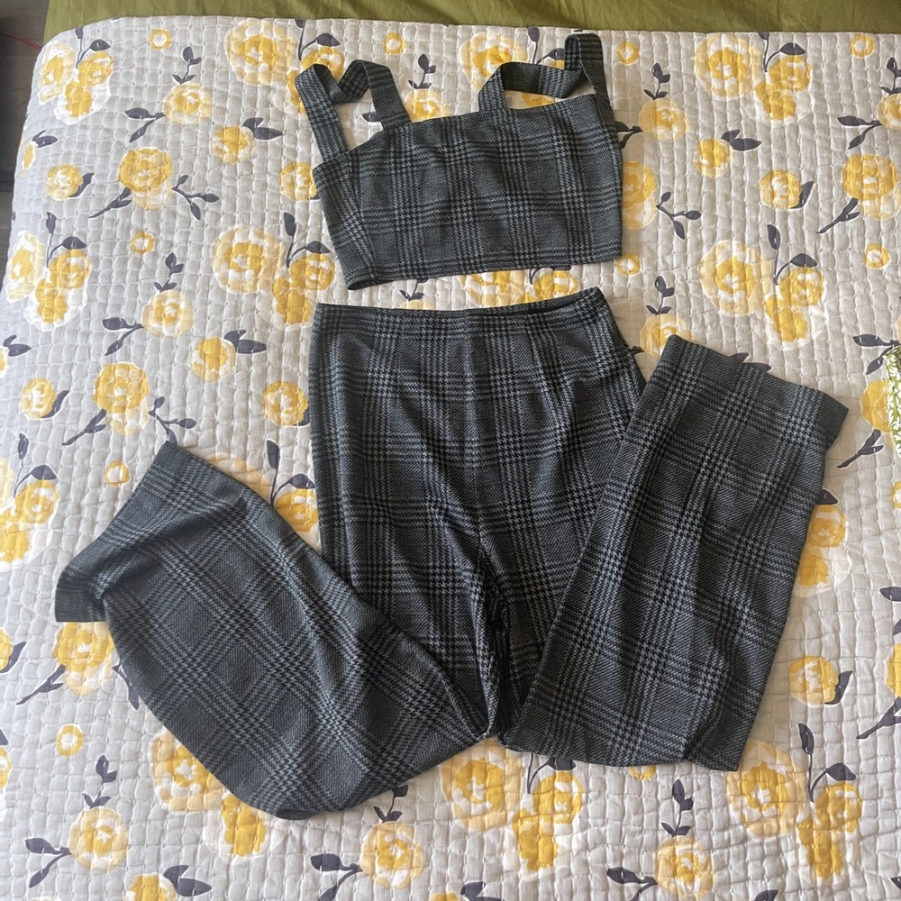 Reformation tweed two piece